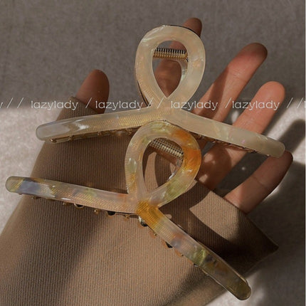 Spring and summer unique rare colored hair grip clip ~ niche acetic acid shark clip hairpin headdress 2022 new hair accessories
