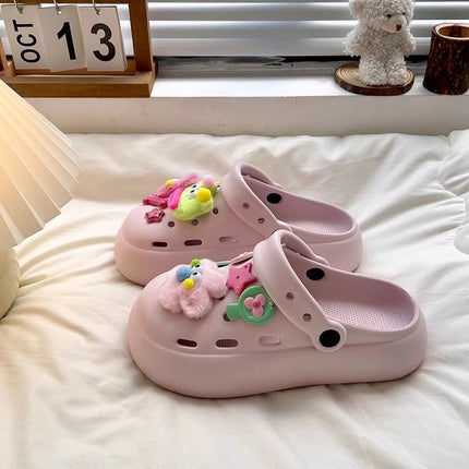 Fashionable and Cute DIY Lightweight Clogs with a Soft Feel for Women, 2026 New Summer Outdoor Closed-Toe Beach Sandals