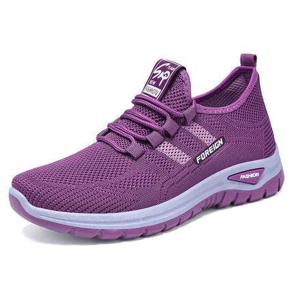 Shoes for Women, New Versatile Shallow Casual Shoes, Breathable Mesh Women's Shoes, Soft Soles, Comfortable Single Shoes, Thick-Soled Shoes for Women