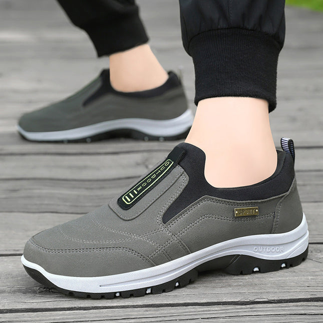 Men's Shoes 2026 Summer New Model Cross-Border Direct Shipping Solid Color Versatile Casual Shoes Hiking Shoes Soft Sole Korean Style Casual Walking Shoes