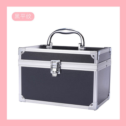 Professional ear picking and foot washing KTV practical toolbox single open double-layer cosmetic case with mirror beauty eyelash storage box