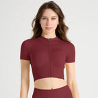 Short sleeves-burgundy / S