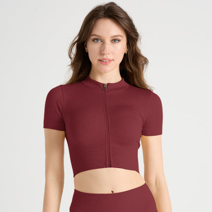Cross-Border Threaded Yoga Clothing Sports Suit, High-End Women's Wearable Seamless Training Quick-Drying Running Fitness Clothing