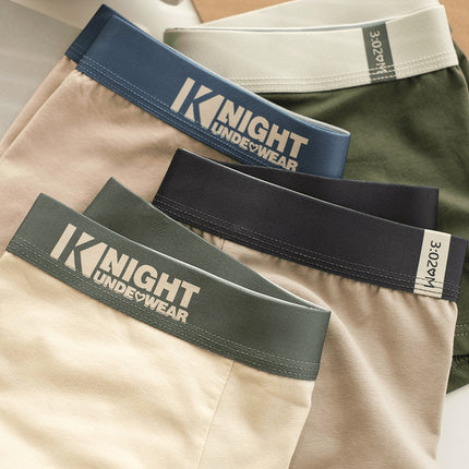 Source manufacturers pure cotton men's underwear sports fashion boxer four-corner teenagers shake voice fast hand generation shorts men