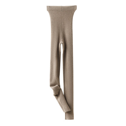 Cashmere leggings women's 100% pure cashmere autumn and winter New worsted thin stretch warm pants knitted leggings