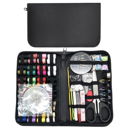 172 Pieces Needle and Thread Set Tape Scissors Home Travel Needle Box Set Sewing Kit Thread Box Combination Set