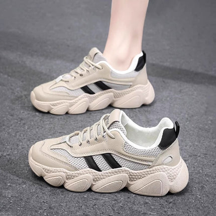 Women's Shoes 2024 New Summer Mesh Breathable Lightweight sneaker Shock Absorbing Running Dad Shoes Soft Bottom Thin Mesh Shoes