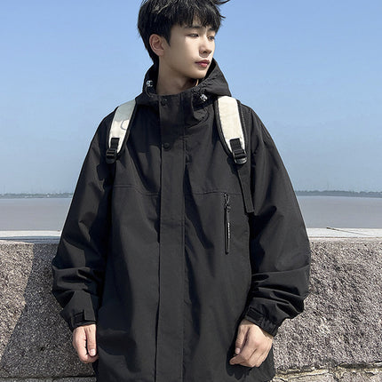plus size Men's Windproof Waterproof Jacket Spring and Autumn Plus-sized high quality Jacket Korean Loose Casual Jacket