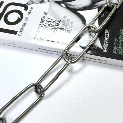 Pure titanium welded joint industrial chain corrosion-resistant lightweight dog chain pet chain outdoor anti-slip chain clothes titanium chain