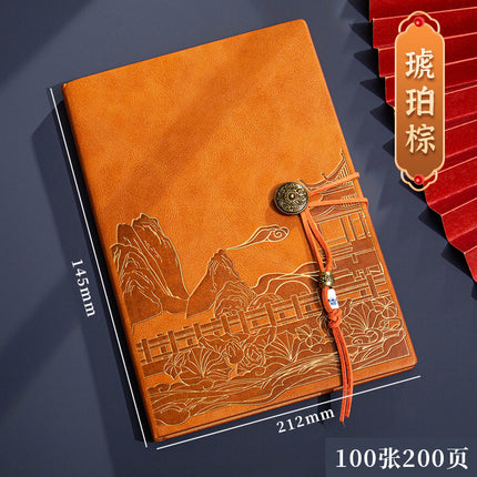 High color value national fashion A5 notebook to send customers business notebook gift box suit bronzing process can be customized