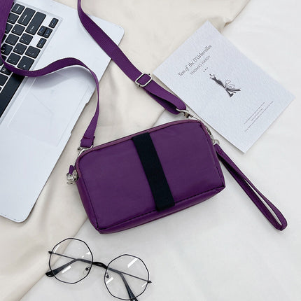 2023 New Shoulder Crossbody Bag Middle-aged and Elderly Mother Bag Oxford Cloth Multi-layer Casual Crossbody Mobile Phone Coin Purse Bag