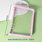 New zipper cherry blossom pink a5 binder