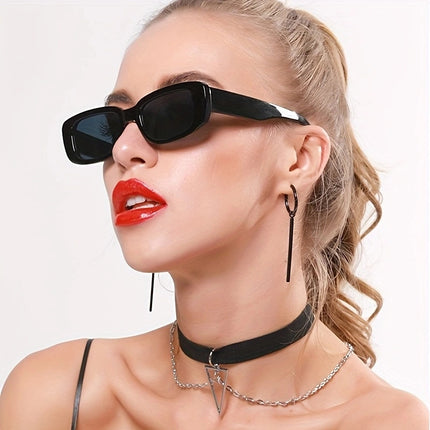 New Retro Sunglasses with Pc Lenses, European and American Trendy Square Frame Sunglasses, Fashionable and Unique Square Glasses, Cross-Border Wholesale