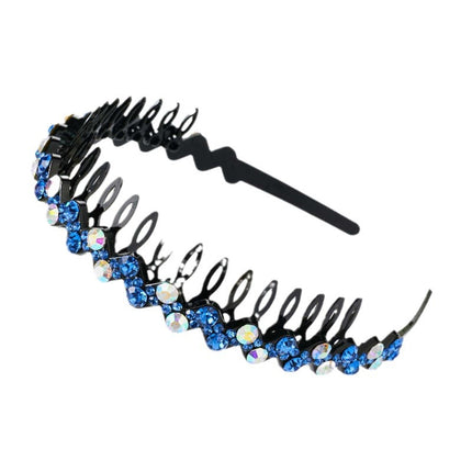 Wholesale Internet celebrity toothed non-slip headband hair band women's hairpin hair clip headdress women's all-match rhinestone hair pressing hair ring