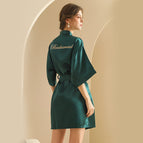 Bridesmaid-dark green (half sleeve) / M