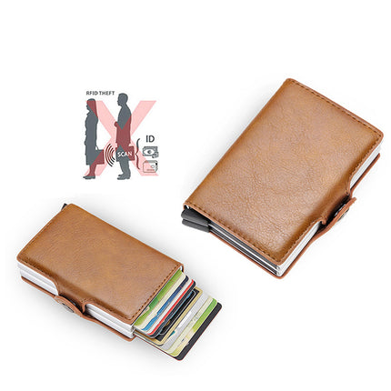 Carbon Fiber Metal Wallet Men's Automatic Pop-Up Card Holder Wallet Export Men's Wallet Wholesale Men Wallet