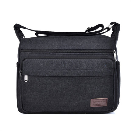 New canvas shoulder messenger bag stall change collection bag kit wear-resistant breathable small bag simple casual bag