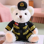 25cm [ready stock high quality] / White-black fire bear