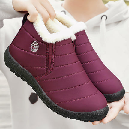 Cotton Shoes Winter 2026 New Foreign Trade Model Women's Fleece-Lined Warm Shoes for Parents Polyurethane Casual Cotton Boots Cross-Border Snow Boots