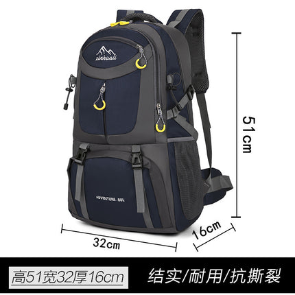 New Large Capacity Wear-resistant Outdoor Mountaineering Multi-function Travel Bag Burden-reducing Outdoor Camping Hiking Backpack
