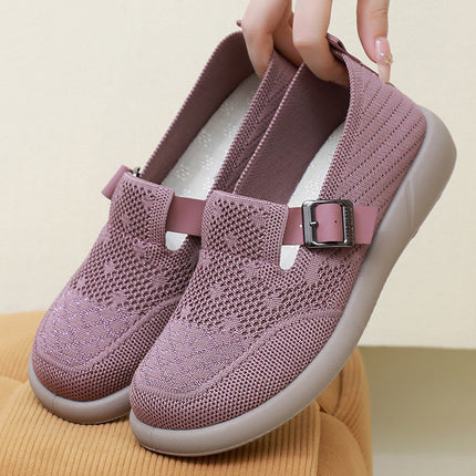 Mom's Shoes 2025 Autumn New Style Old Beijing Cloth Shoes for Women with Wide Feet, Large Foot Bones, Elderly Shoes, Slip-On Soft Sole