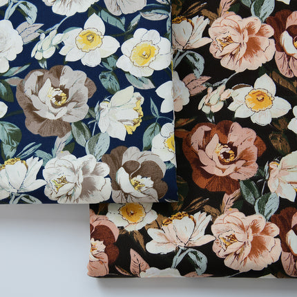 40-Count Pure Cotton Fabric Twill Handmade DIY Bed Bed Sheetss and Quilt Covers Kidsren's Clothing Pure Cotton Fabric Cotton Broken Flower Shadow Stacked