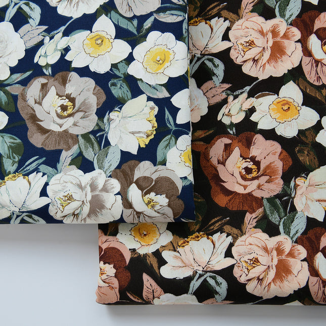 40-Count Pure Cotton Fabric Twill Handmade DIY Bed Bed Sheetss and Quilt Covers Kidsren's Clothing Pure Cotton Fabric Cotton Broken Flower Shadow Stacked