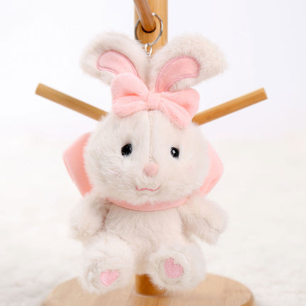 Bow Bear Doll Pendant Keychain Backpack Small Doll Jewelry Plush Toy Wholesale Girl Doll