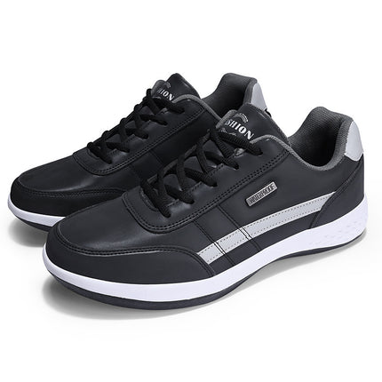 Men's 2024 New Autumn sneaker Casual Sneakers Leather Waterproof Fashion All-match Trendy Shoes Cross-border plus size