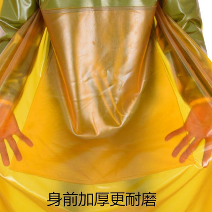 Beef tendon thickened long-sleeved overcoat waterproof oil-proof wear-resistant acid and alkali-resistant apron slaughter house Stone reverse dressing