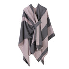 Vertical stripes and bars - gray pink
