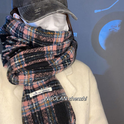 Factory Mixed Batch New Plaid Scarf Women's Winter Ins All-match Student Scarf Warm Cashmere Korean Style Scarf