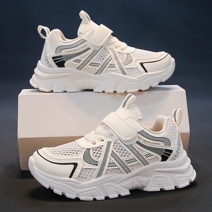 Girls' Sports Shoes, Kidsren's Running Dad Shoes, 2025 Spring & Fall Boys' Single Mesh Breathable Campus Sports Shoes