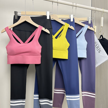 Factory Direct Sales Detachable Coaster Cross Back Women's Summer All-In-One Sports Slimming Running Fitness Bra