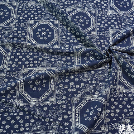 Hemp Cotton Digital Printed Fabric Yunnan Lijiang Retro Bohemian Fabric Hotel Pillow Bar Tablecloth