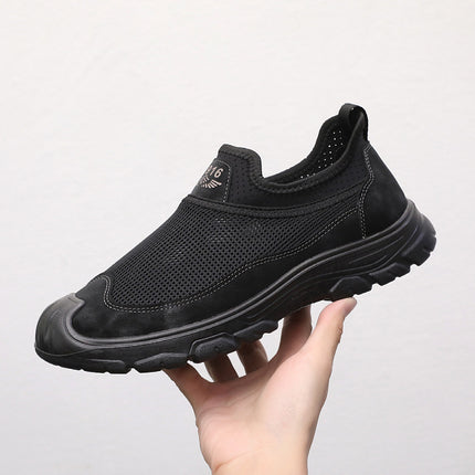 Summer New Men's River Tracing Shoes Breathable Mesh Outdoor Beach Shoes Toe Protection Toe-Cap Men's Shoes Casual Sandals Men's Wholesale