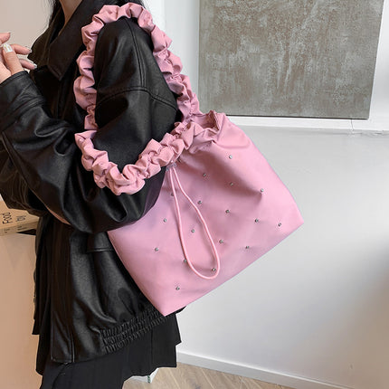 Sweet Small Clear Literary Canvas Large Bag for Women 2025 New Versatile Large Capacity Tote Bag Student Shoulder Bag