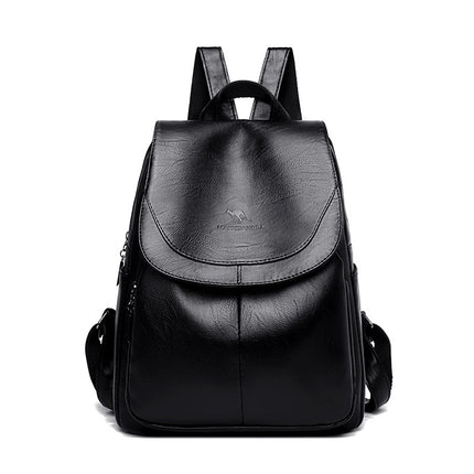 2024 New Fashion Backpack Women's PU Soft Leather Small Backpack Korean Style Distinctive Women's Backpack Trendy Dual-purpose Chest Bag