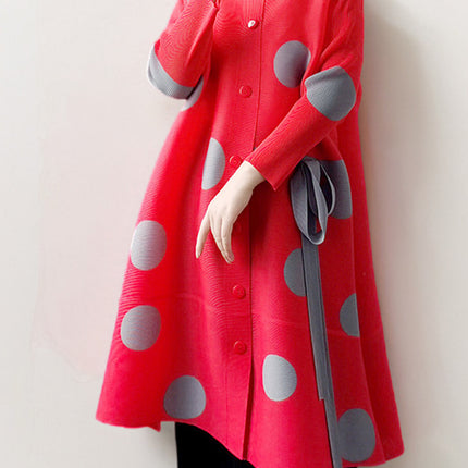 Western style age-reducing pleated dress women's plus size clothes loose temperament middle-aged mom dress Sanzhai small skirt