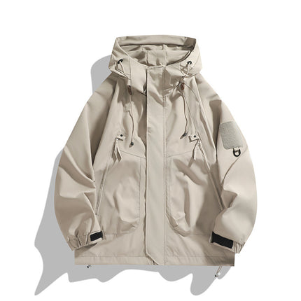 Couple's Charge Clothes Men's Zipper Autumn Windproof Waterproof Mountaineering Suit Fashionable Jacket Outdoor Cover