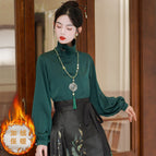 9591H green coat fleece-lined / S