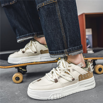 Four Seasons Shoes Autumn New Fashion Youth Trendy Student Board Shoes Breathable Casual Trendy All-match Men's Board Shoes in stock