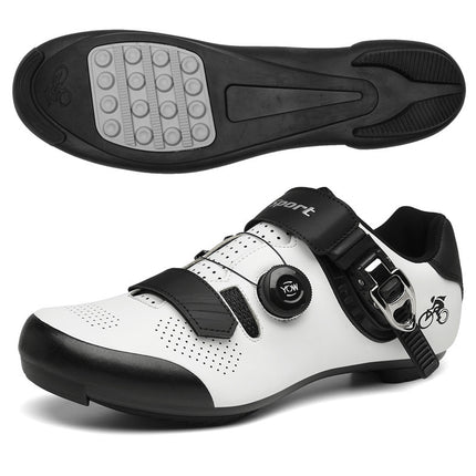 Factory Direct Supply Cross-border plus size Riding Shoes Hard Sole Outdoor Mountain Bicycle Lock Shoes Breathable Road Bike Shoes