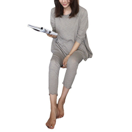 Modal Pajamas for Women, Spring and Autumn, Loose Long Pants, Long Sleeves, Modal Loungewear Set, Can Be Worn Outside, Loose and Stretchy