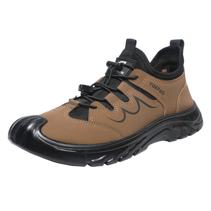 Non-Slip Wear-Resistant Shoes Single Cotton Same Style Autumn New Style Pin-Resistant Wear Labor Protection Shoes Men's Casual All-Match Simple Work Shoes