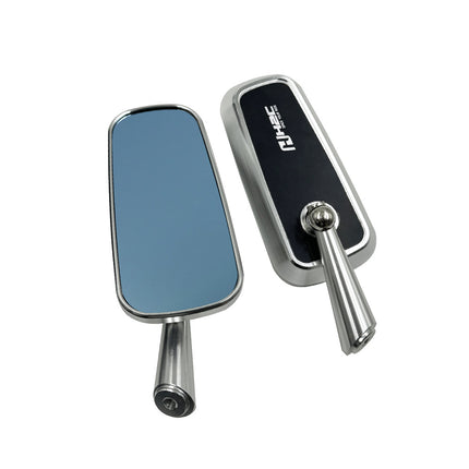 CNC aluminum rearview mirror electric motorcycle modification universal rearview mirror blue mirror anti-glare