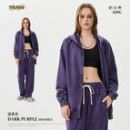 Sweatshirt-dark purple / S