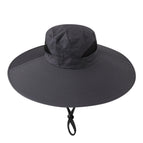 Light plate bucket hat-dark gray