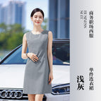 Ladies-light gray dress / S