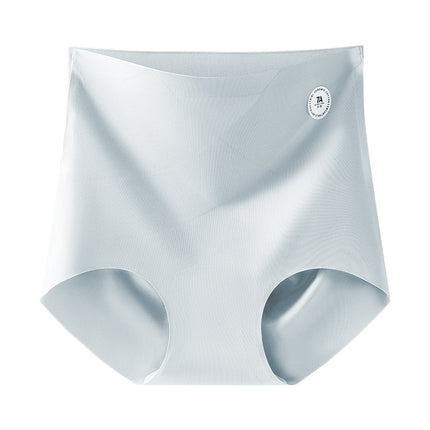 Liquid Foundation One-piece High-waist Panties Women's Seamless Naked Sense Breathable Belly Hip-lifting Ice Silk Briefs Women's Soft